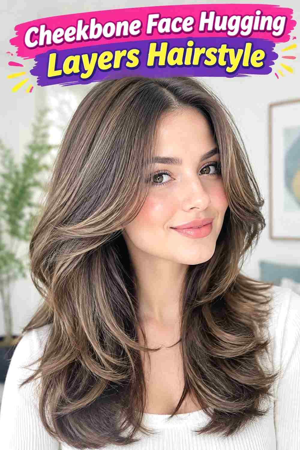 Cheekbone Face Hugging Layers Hairstyle