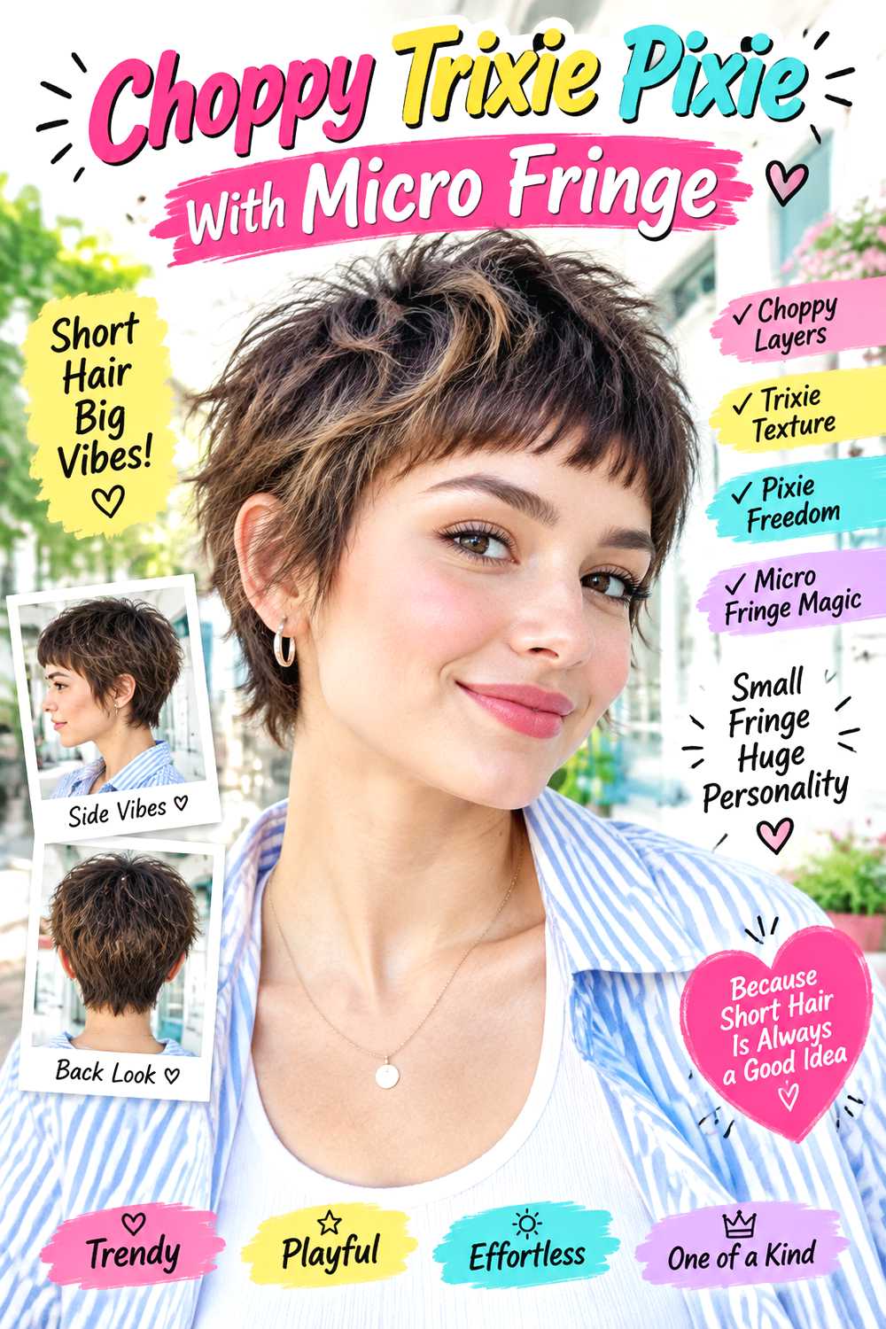 Choppy Trixie Pixie With Micro Fringe