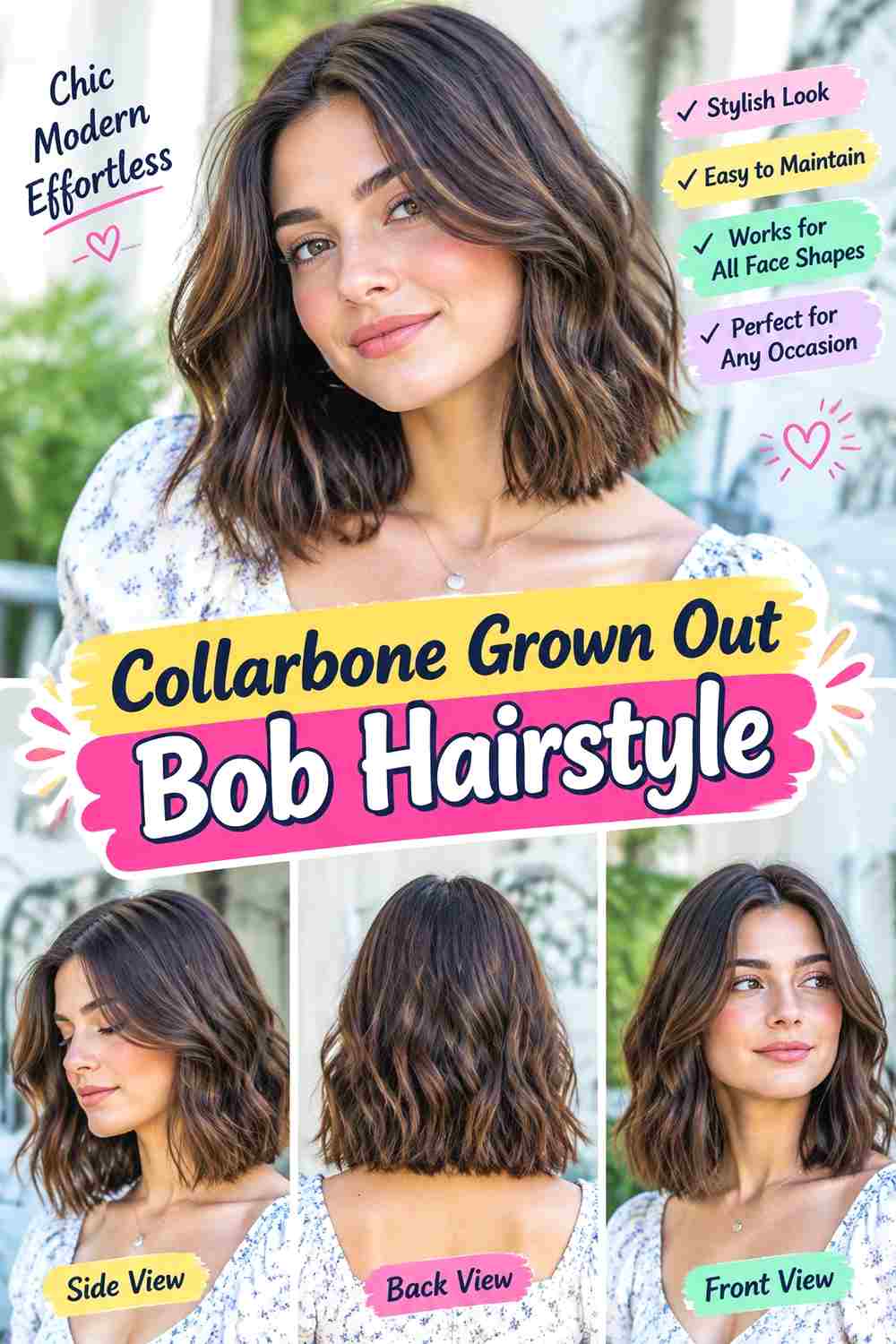 Collarbone Grown Out Bob Hairstyle