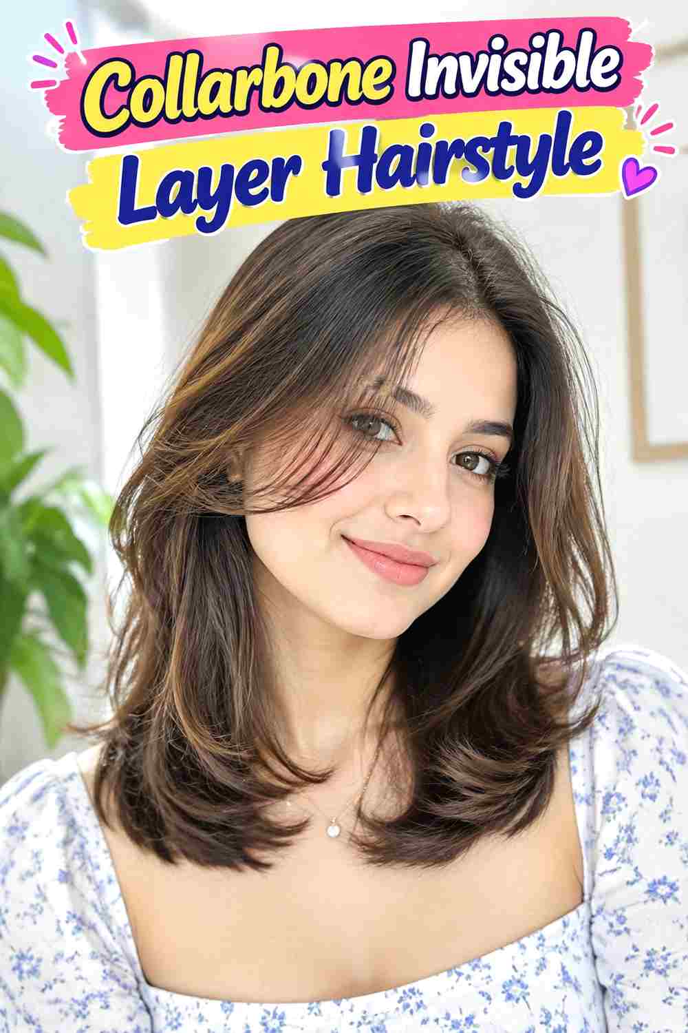 Collarbone Invisible Layer Hairstyle