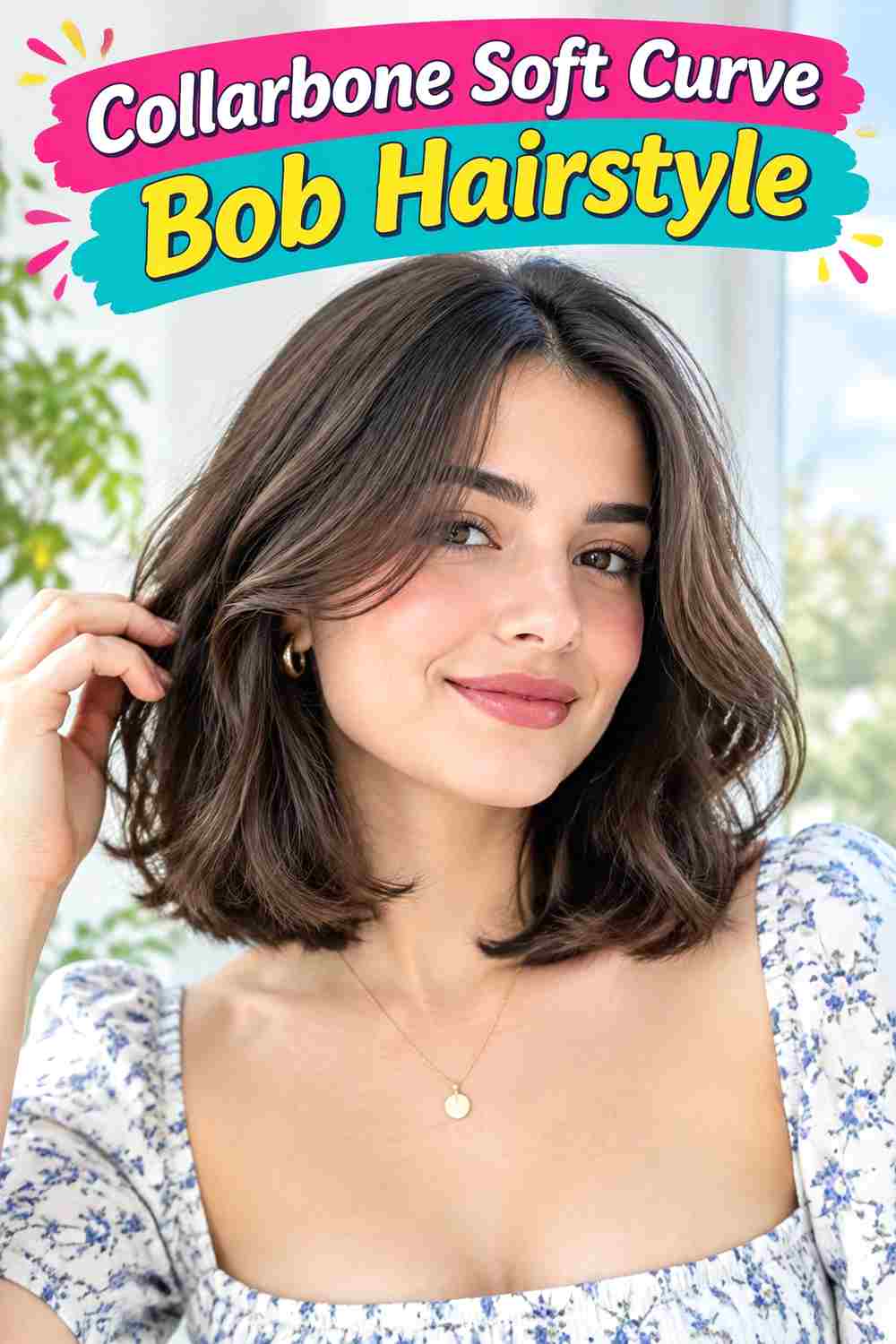 Collarbone Soft Curve Bob Hairstyle