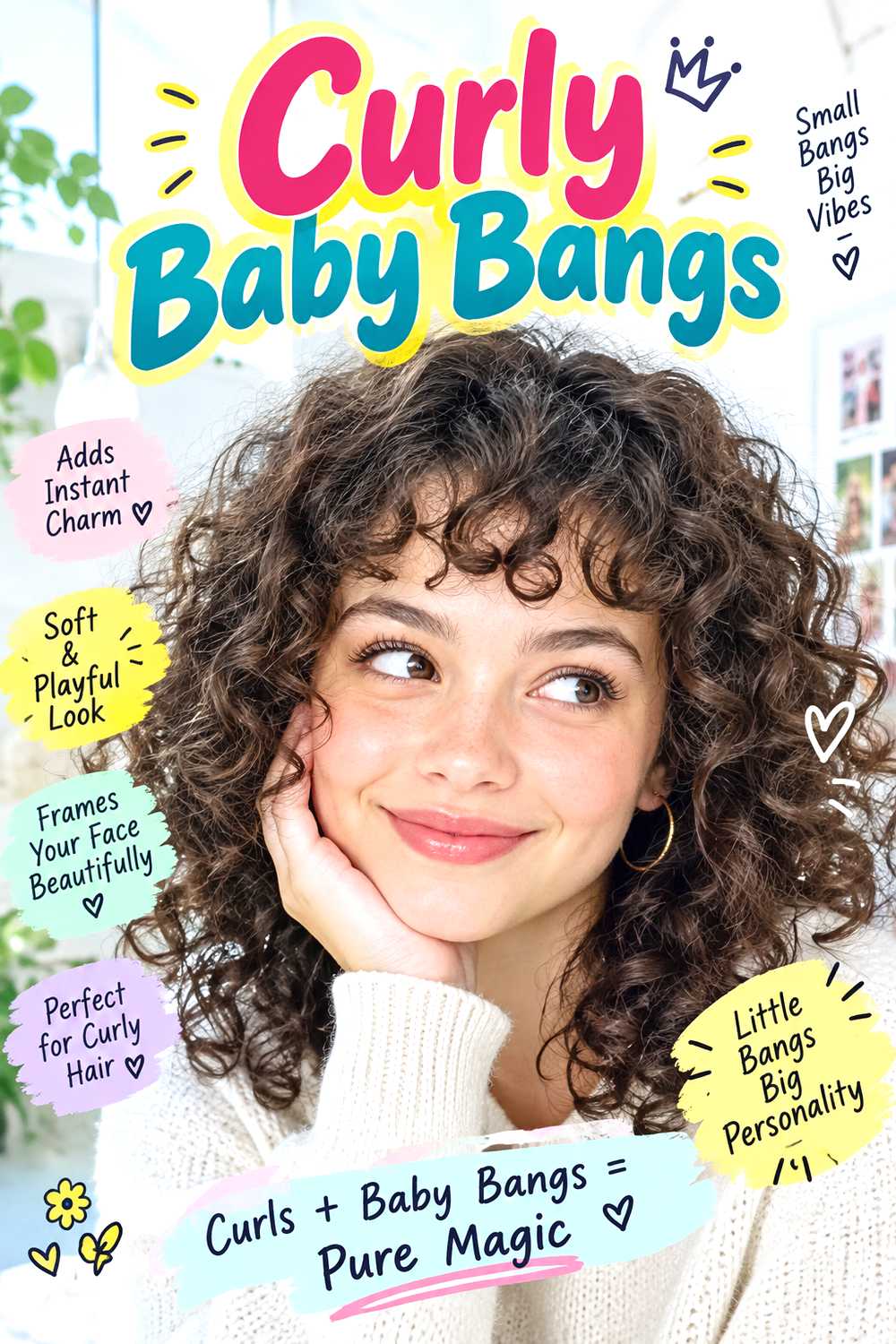 Curly Baby Bangs