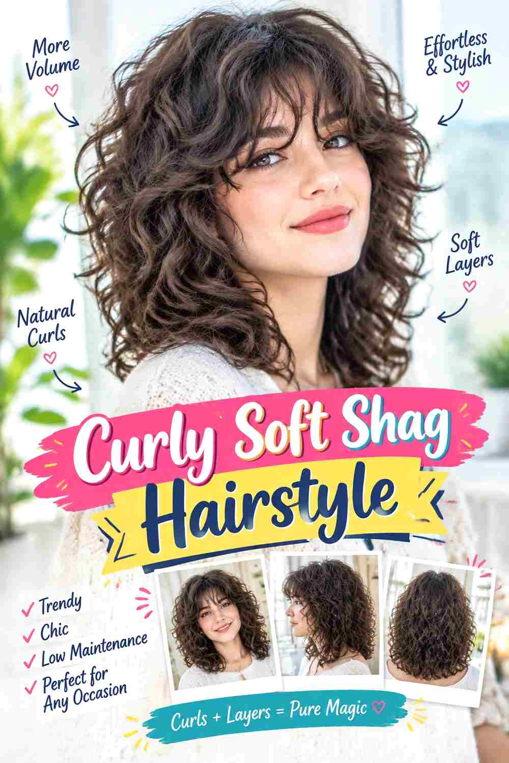Curly Soft Shag Hairstyle