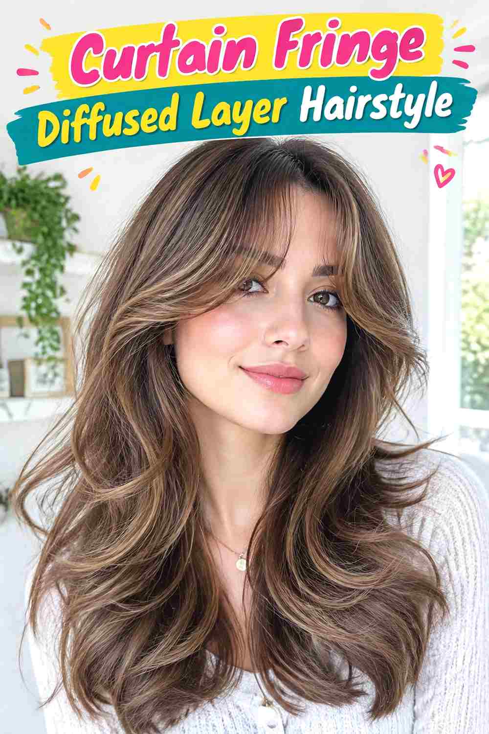 Curtain Fringe Diffused Layer Hairstyle