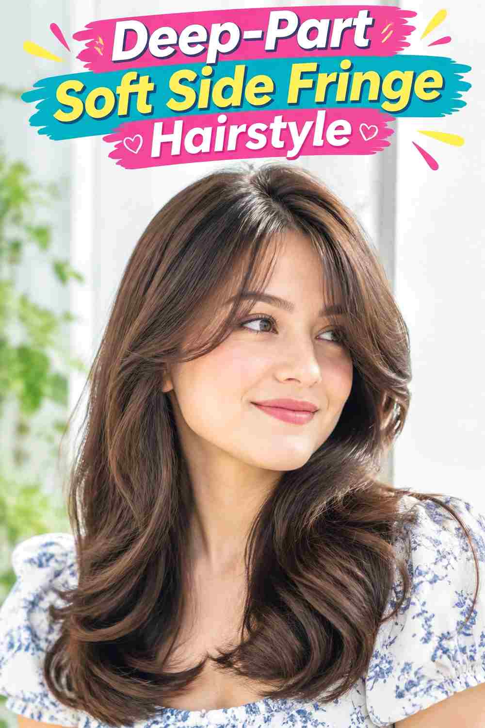 Deep-Part Soft Side Fringe Hairstyle