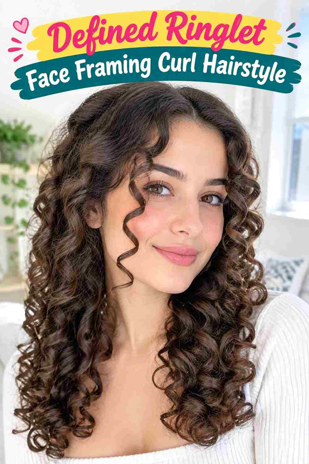 Defined Ringlet Face Framing Curl Hairstyle