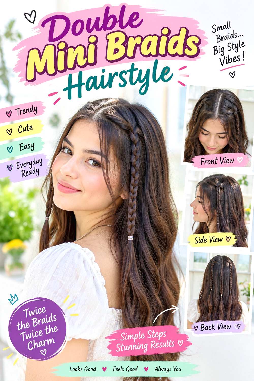 Double Mini Braids Hairstyle ()