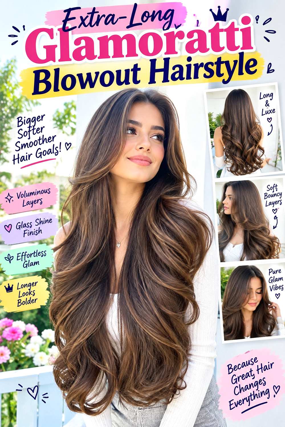 Extra-Long Glamoratti Blowout Hairstyle