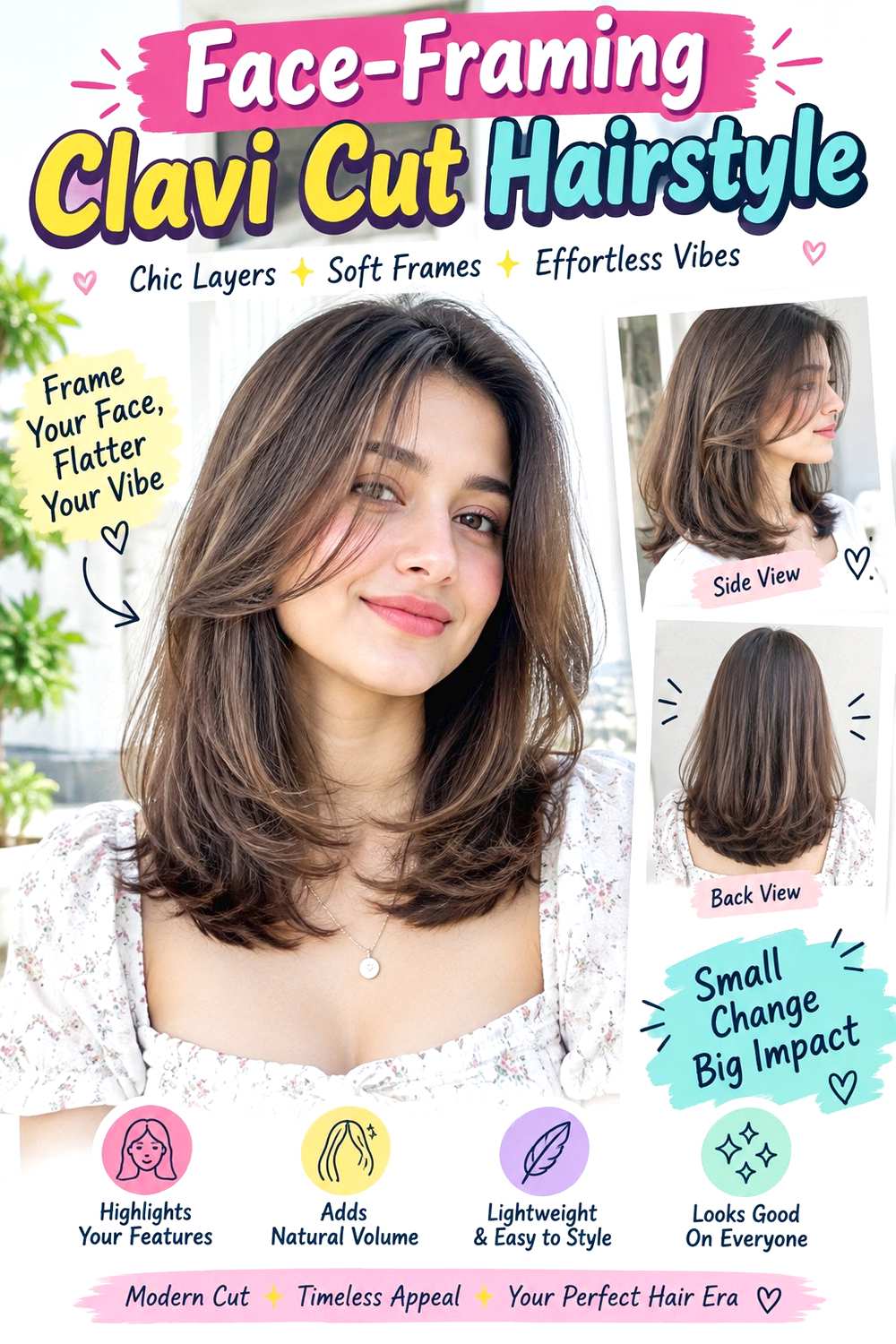 Face-Framing Clavi Cut Hairstyle