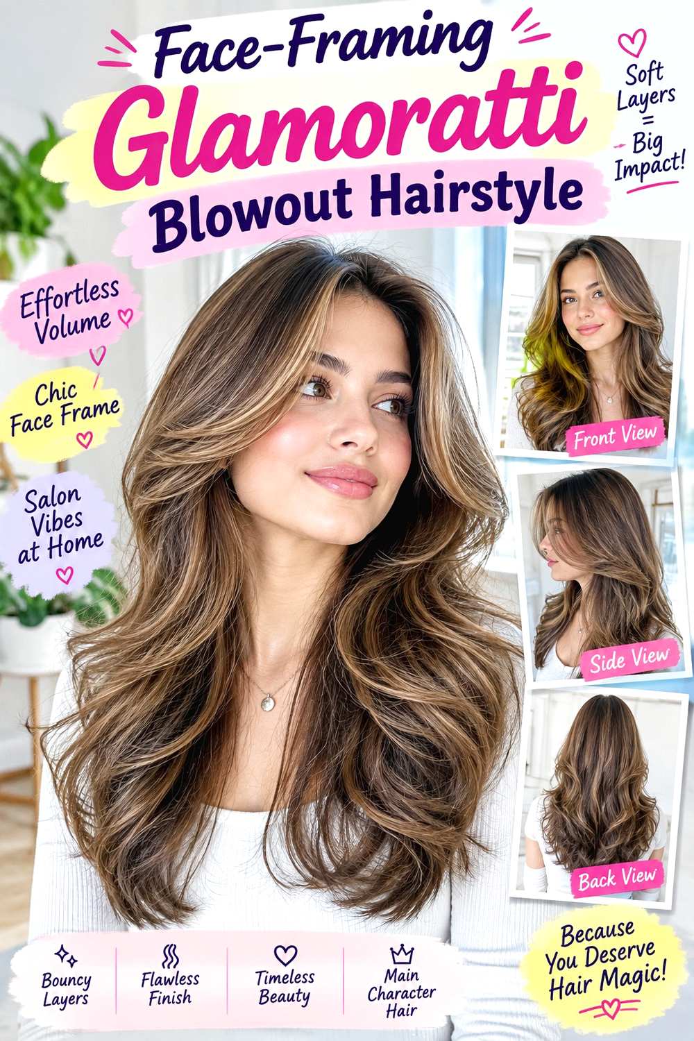 Face-Framing Glamoratti Blowout Hairstyle