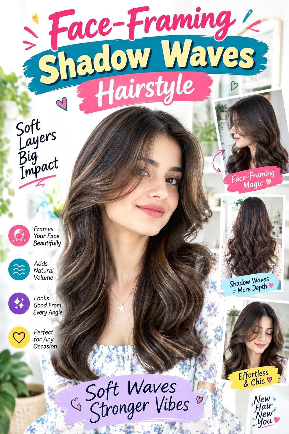 Face-Framing Shadow Waves Hairstyle