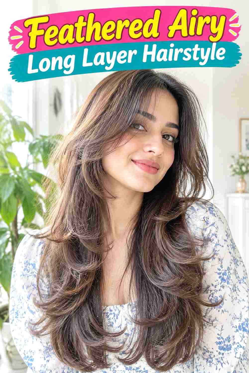 Feathered Airy Long Layer Hairstyle