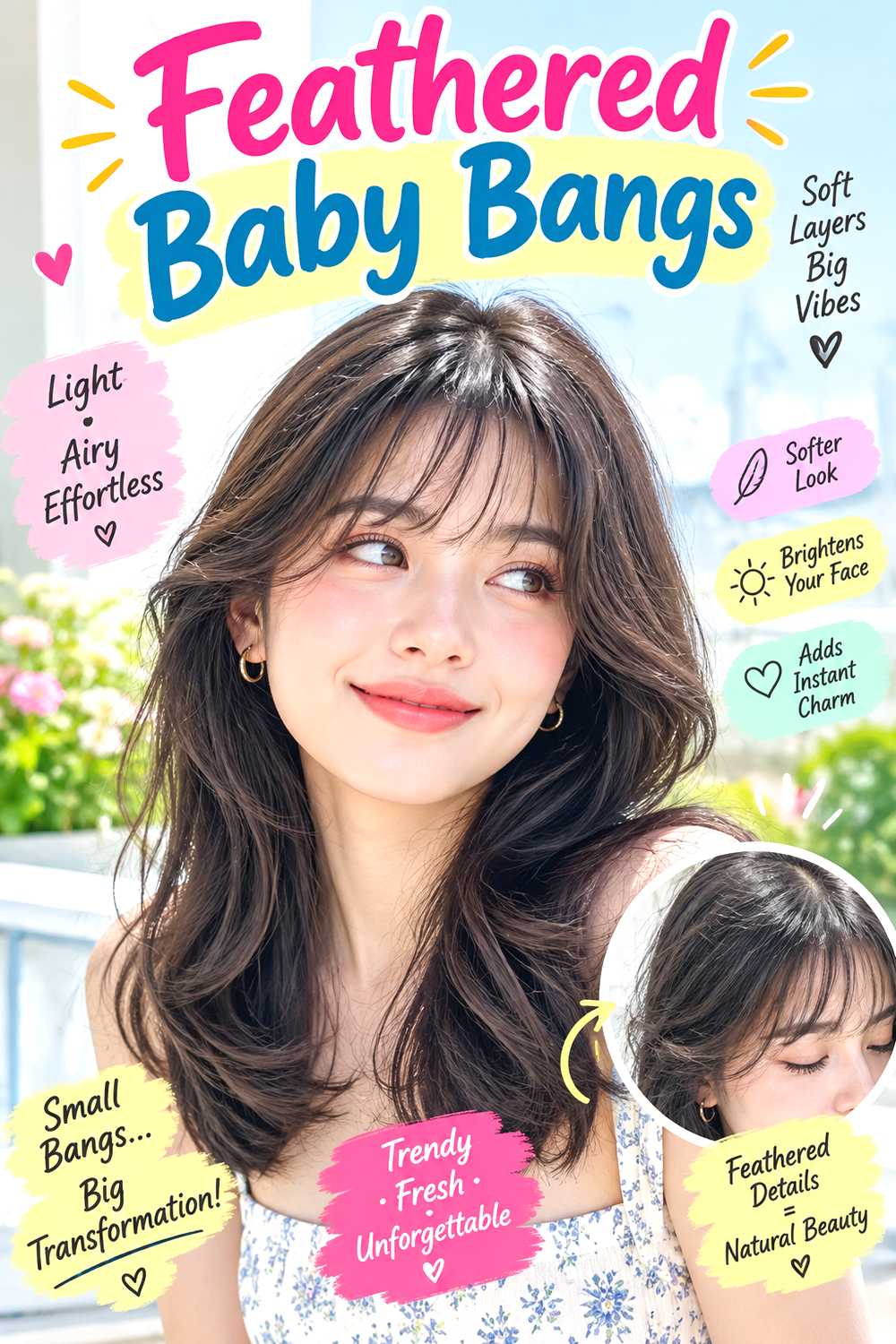 Feathered Baby Bangs