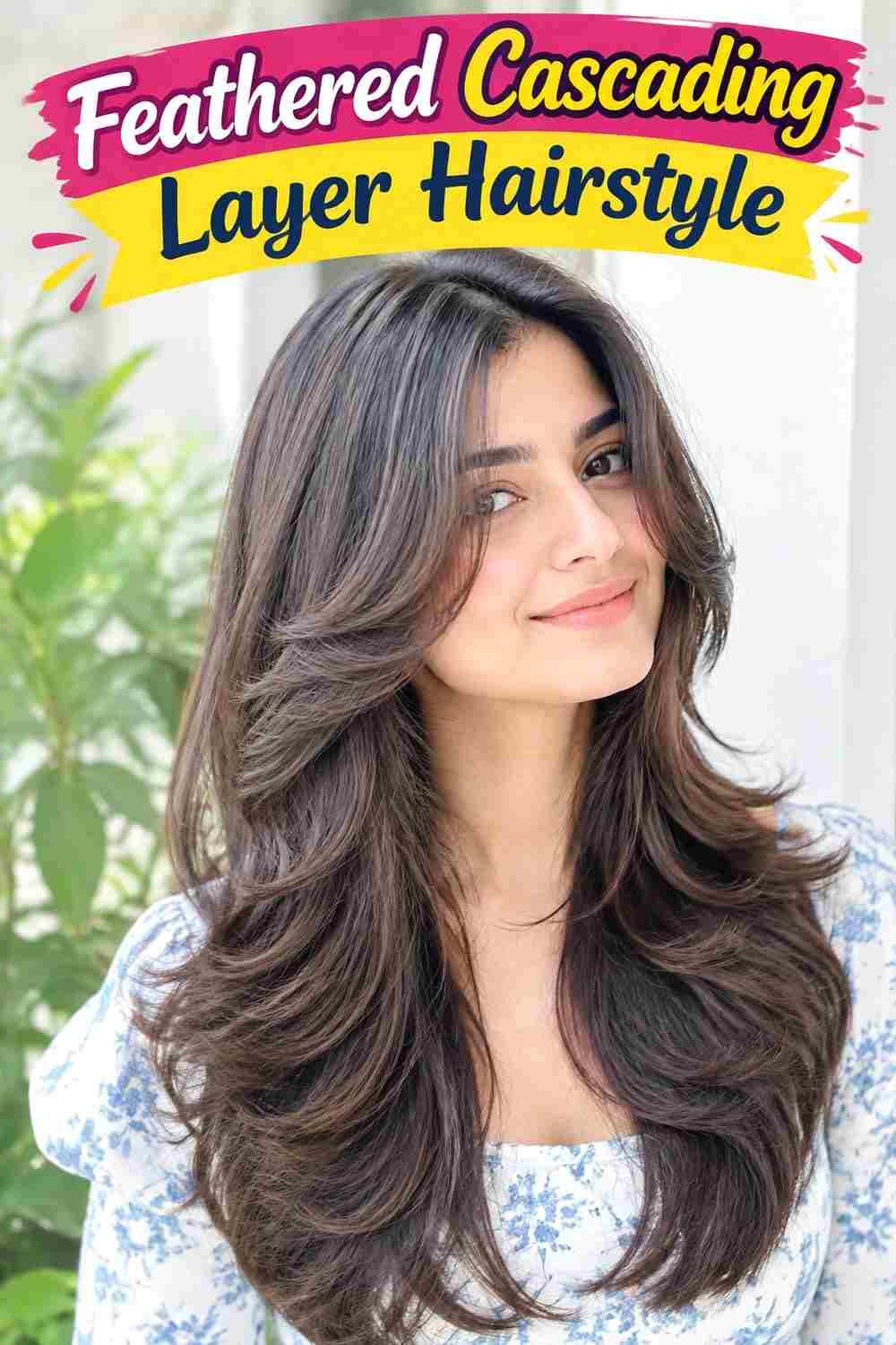 Feathered Cascading Layer Hairstyle