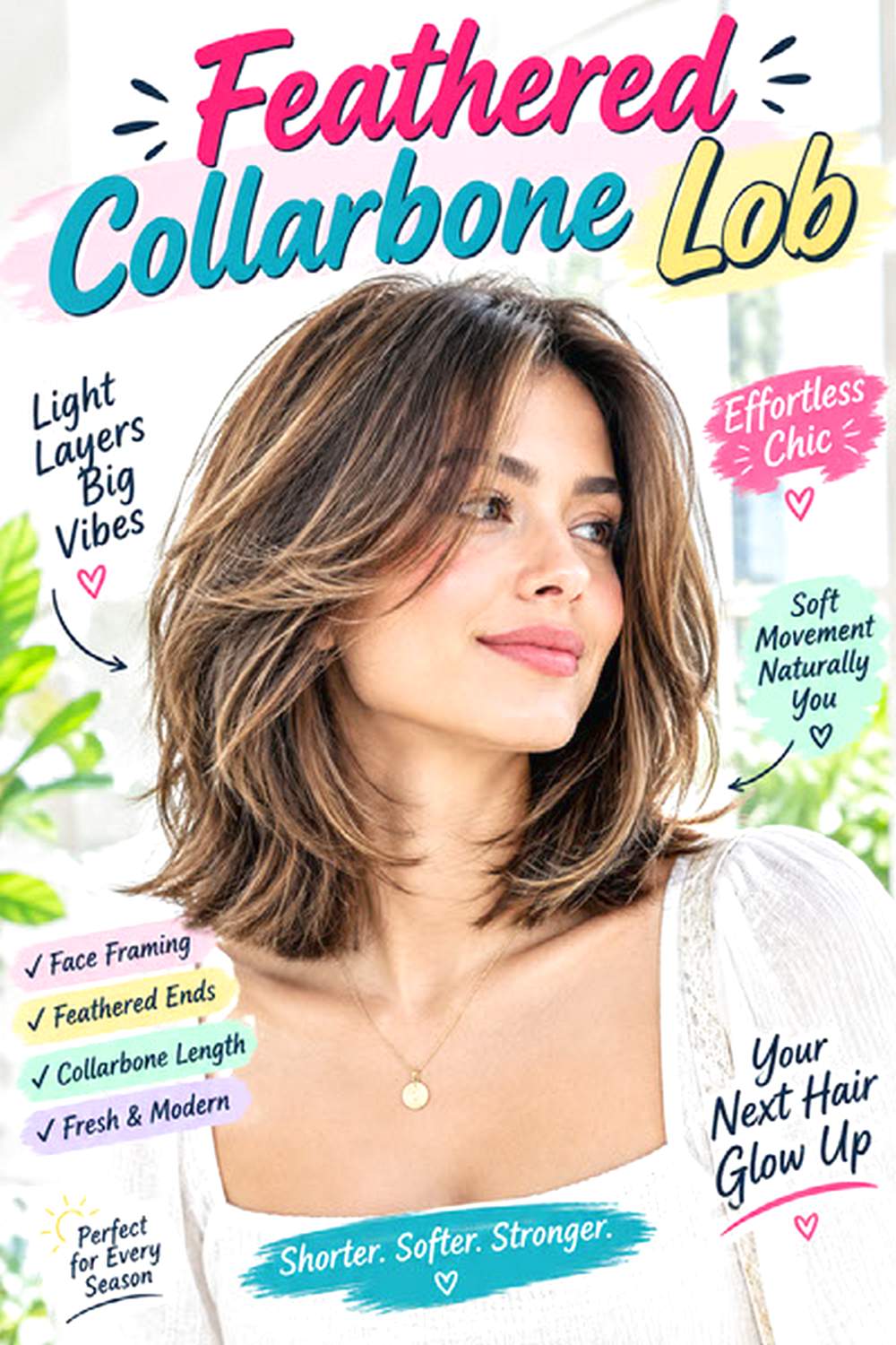 Feathered Collarbone Lob
