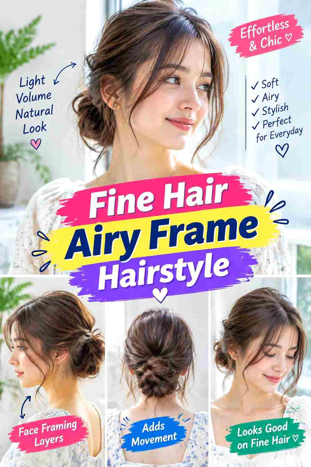 Fine Hair Airy Frame Hairstyle