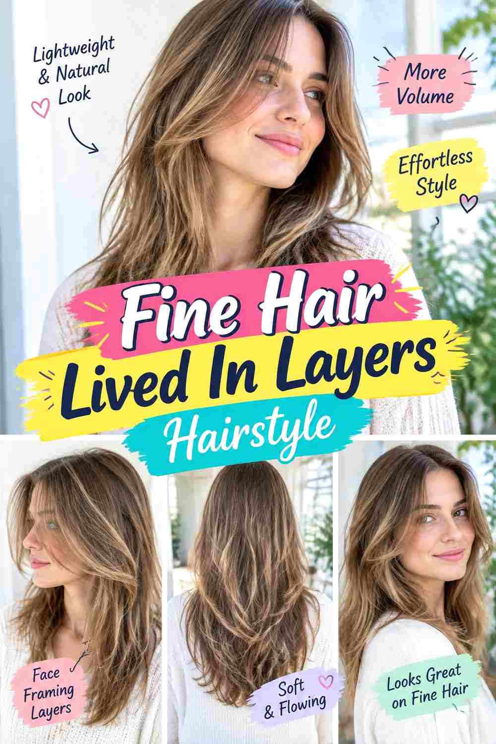Fine Hair Lived In Layers Hairstyle