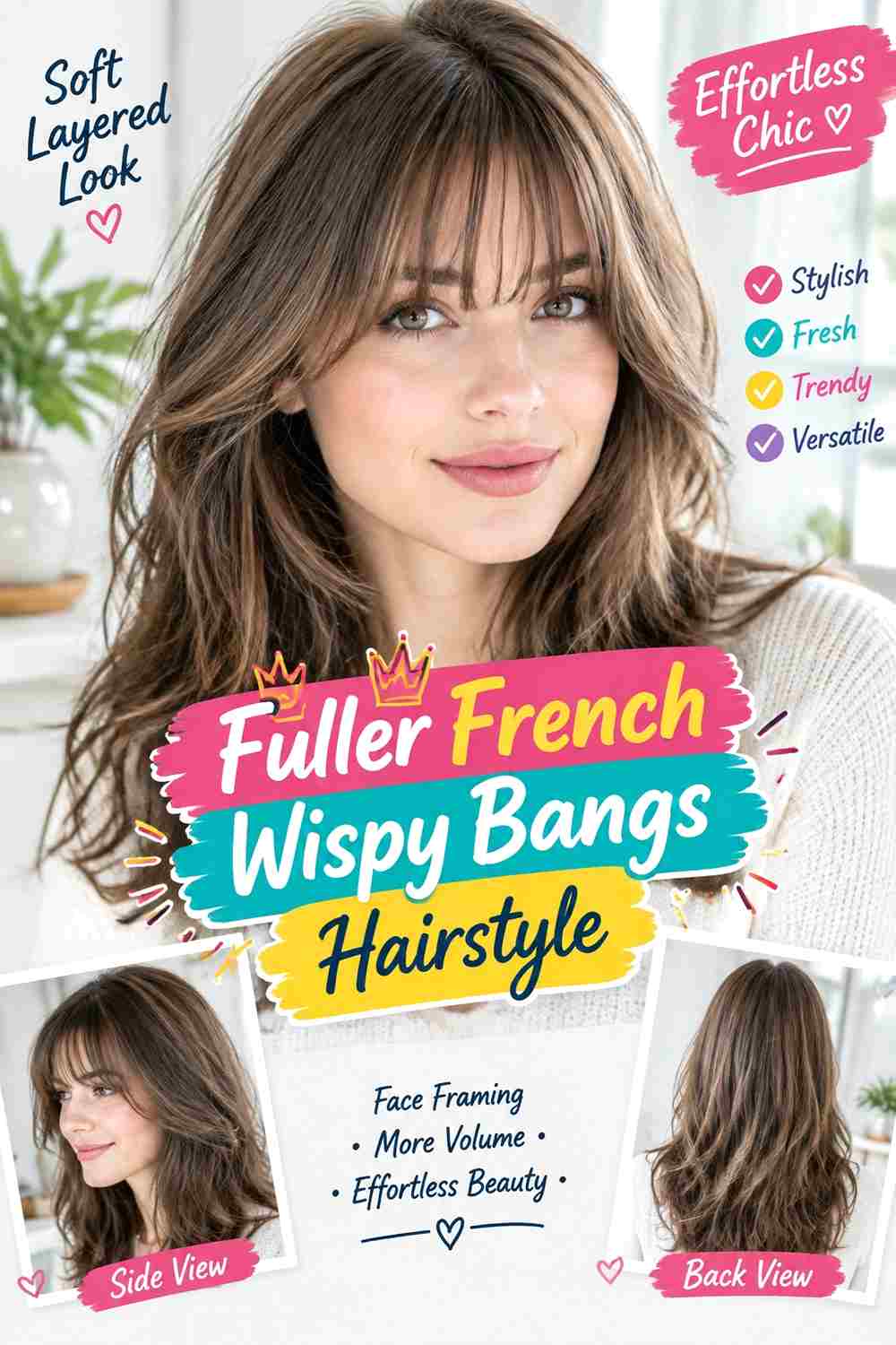 Fuller French Wispy Bangs Hairstyle