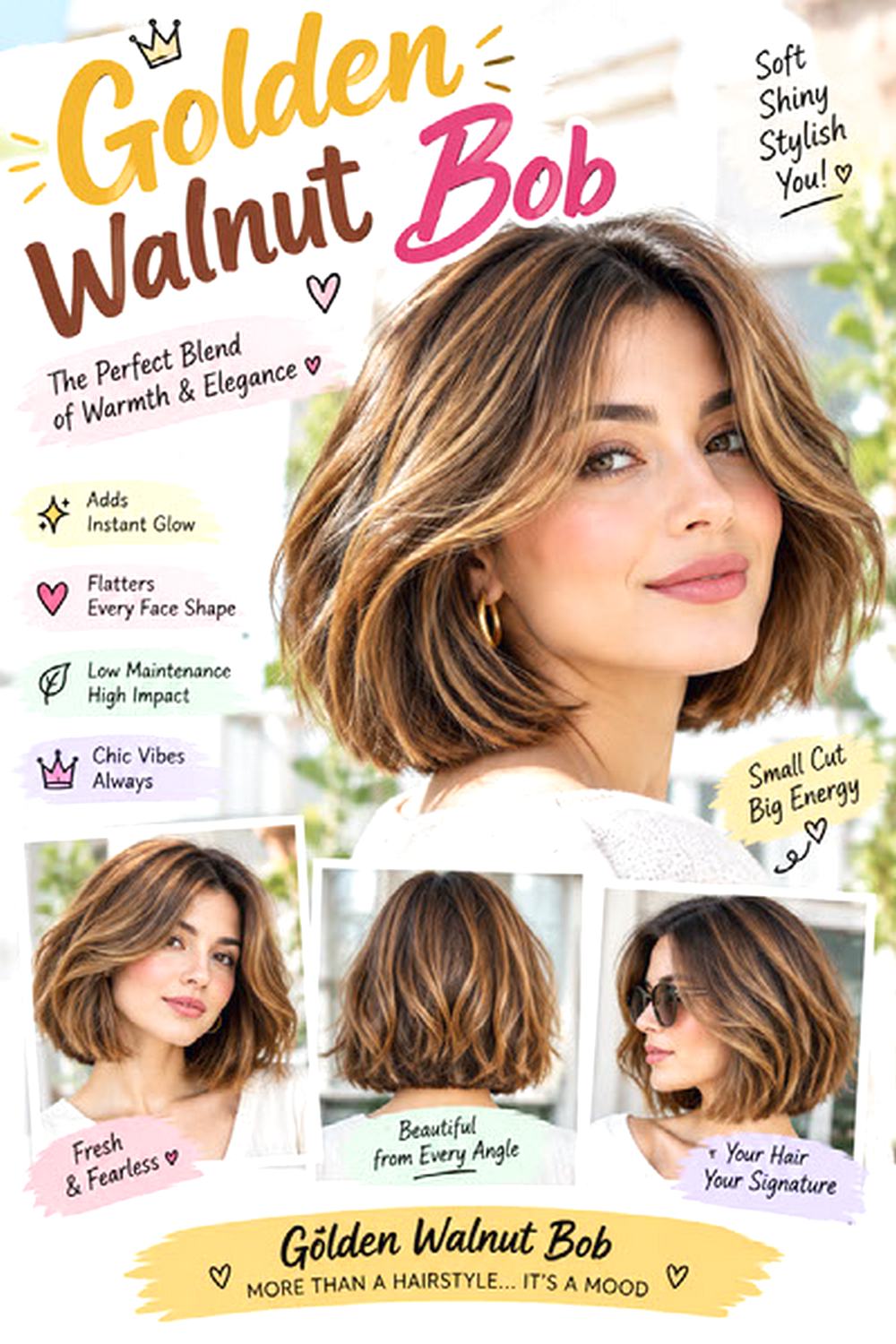 Golden Walnut Bob
