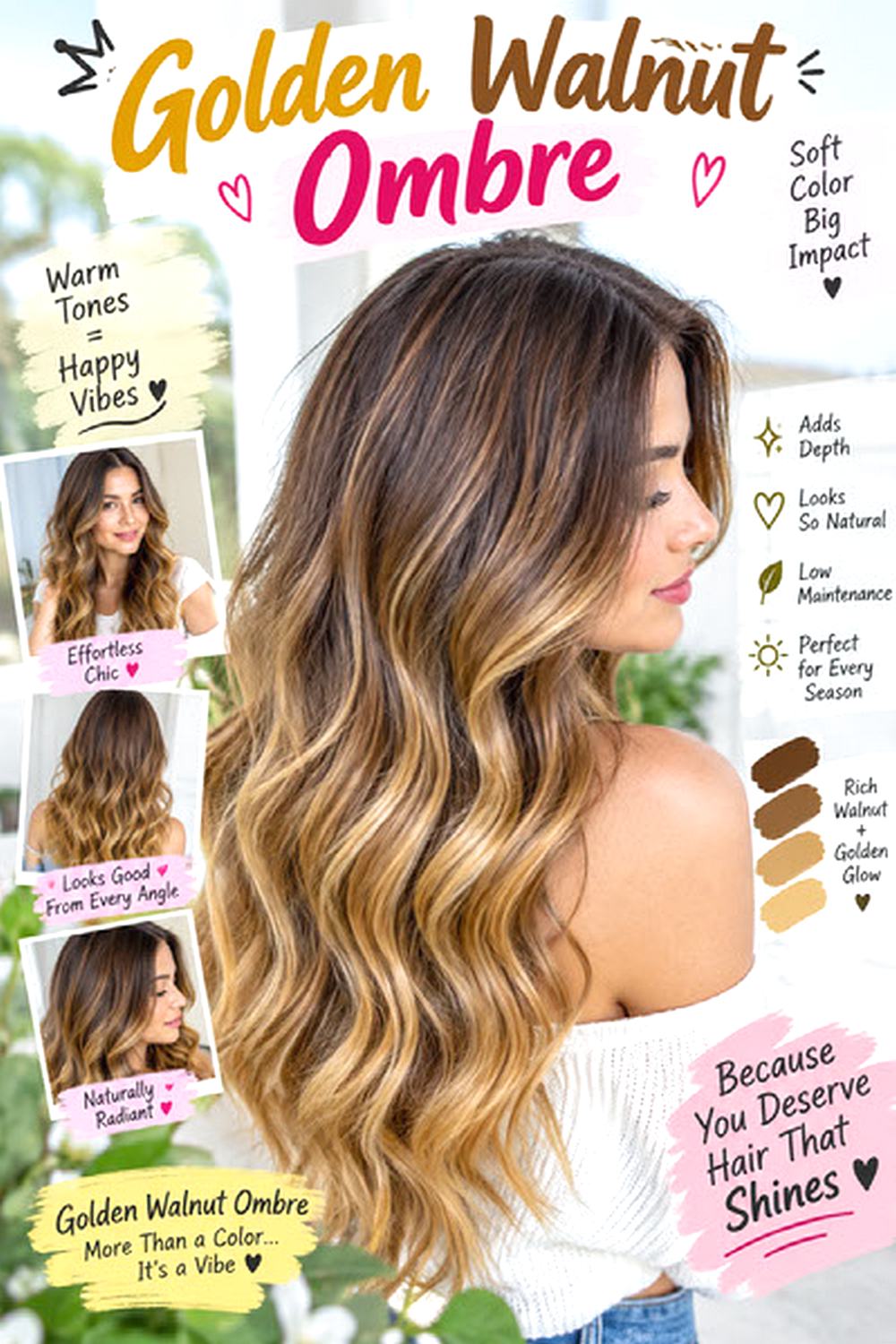 Golden Walnut Ombre