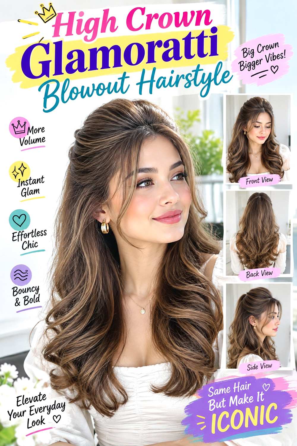 High Crown Glamoratti Blowout Hairstyle