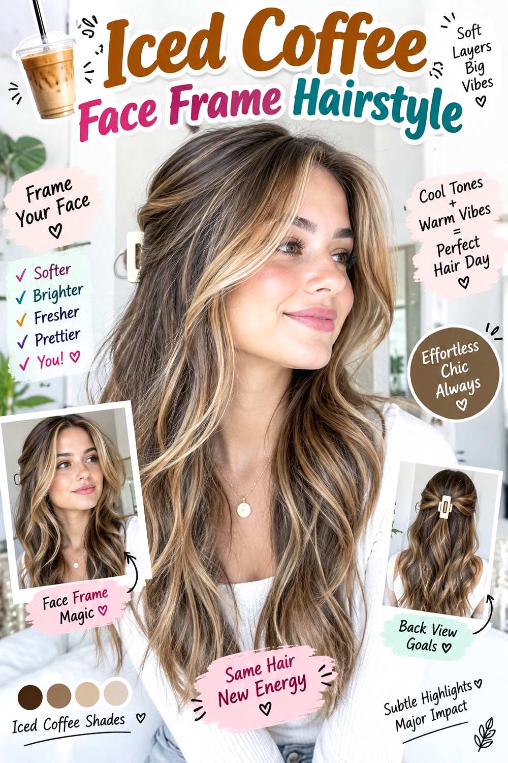 Iced Coffee Face Frame Hairstyle