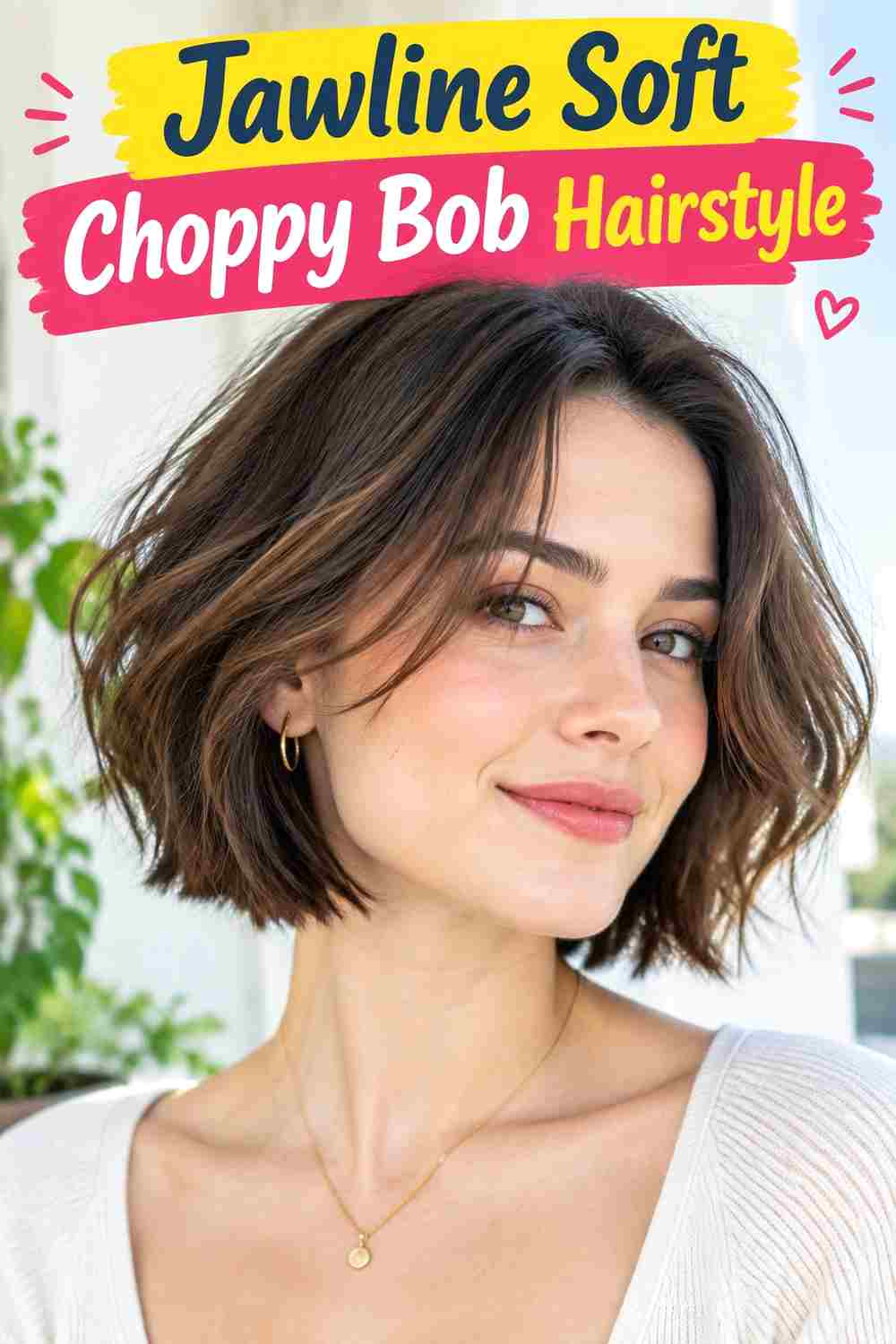 Jawline Soft Choppy Bob Hairstyle
