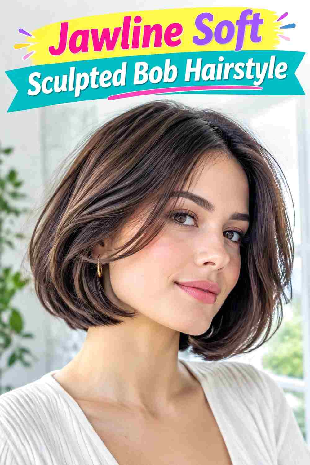 Jawline Soft Sculpted Bob Hairstyle