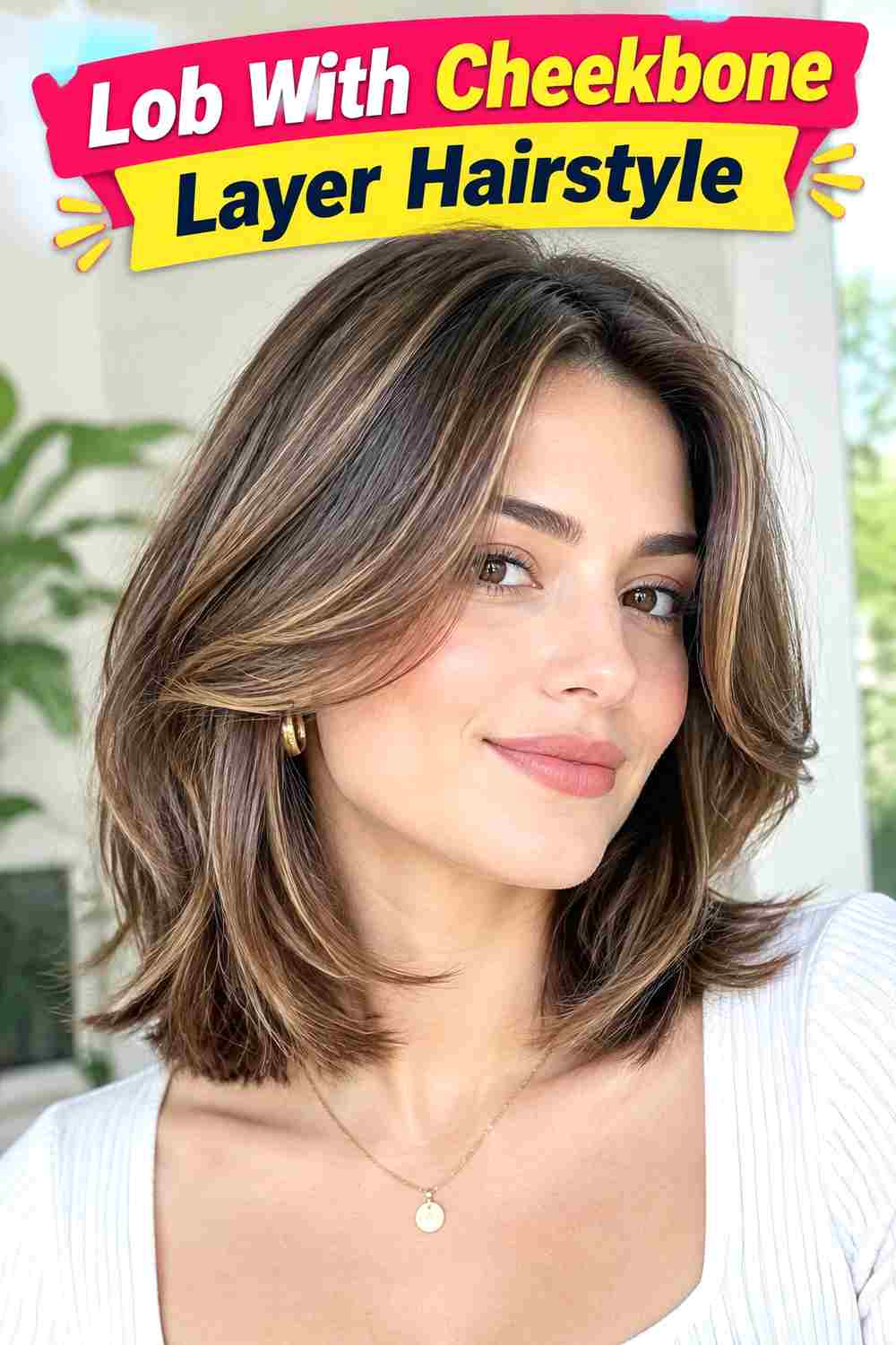 Lob With Cheekbone Layer Hairstyle