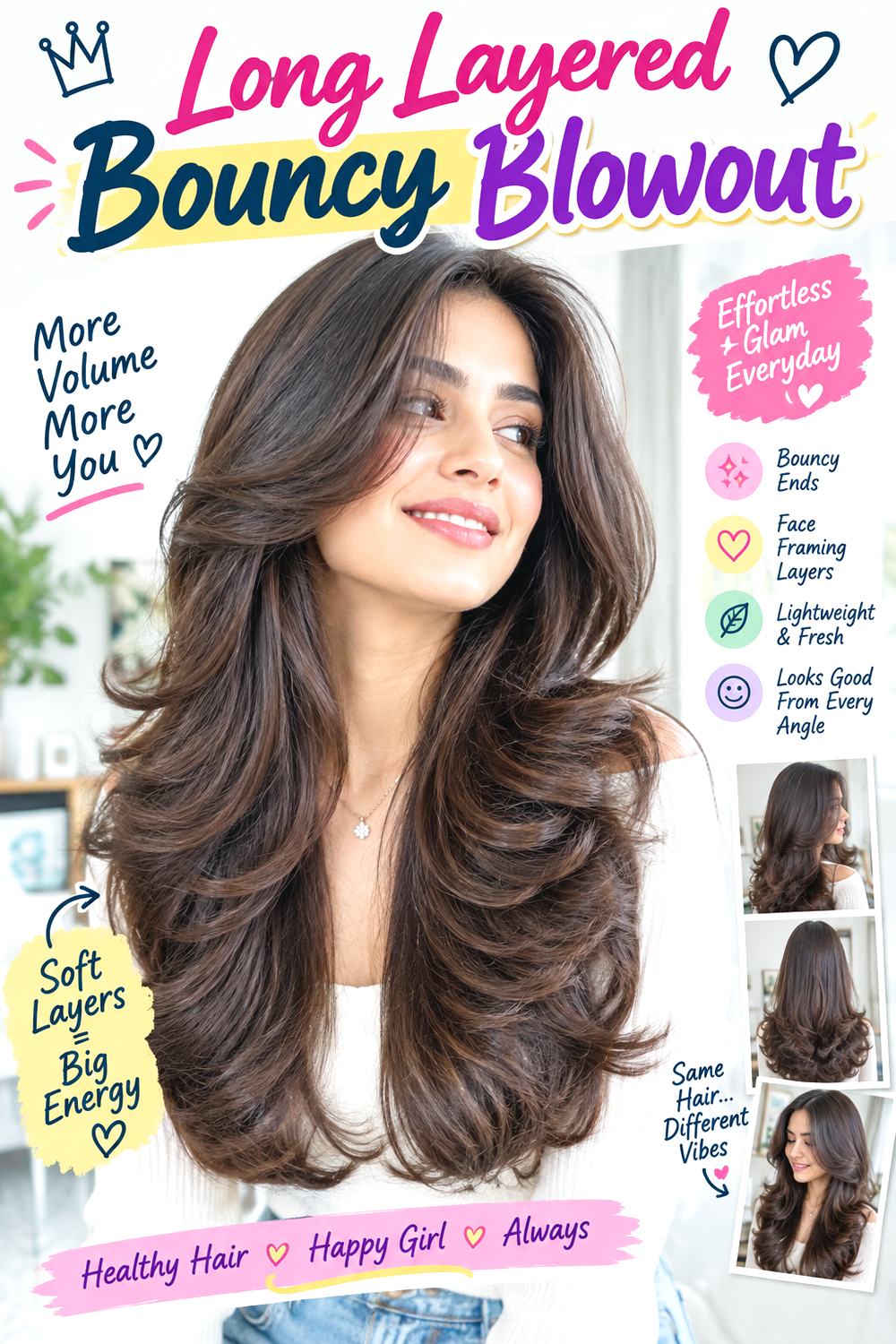 Long Layered Bouncy Blowout
