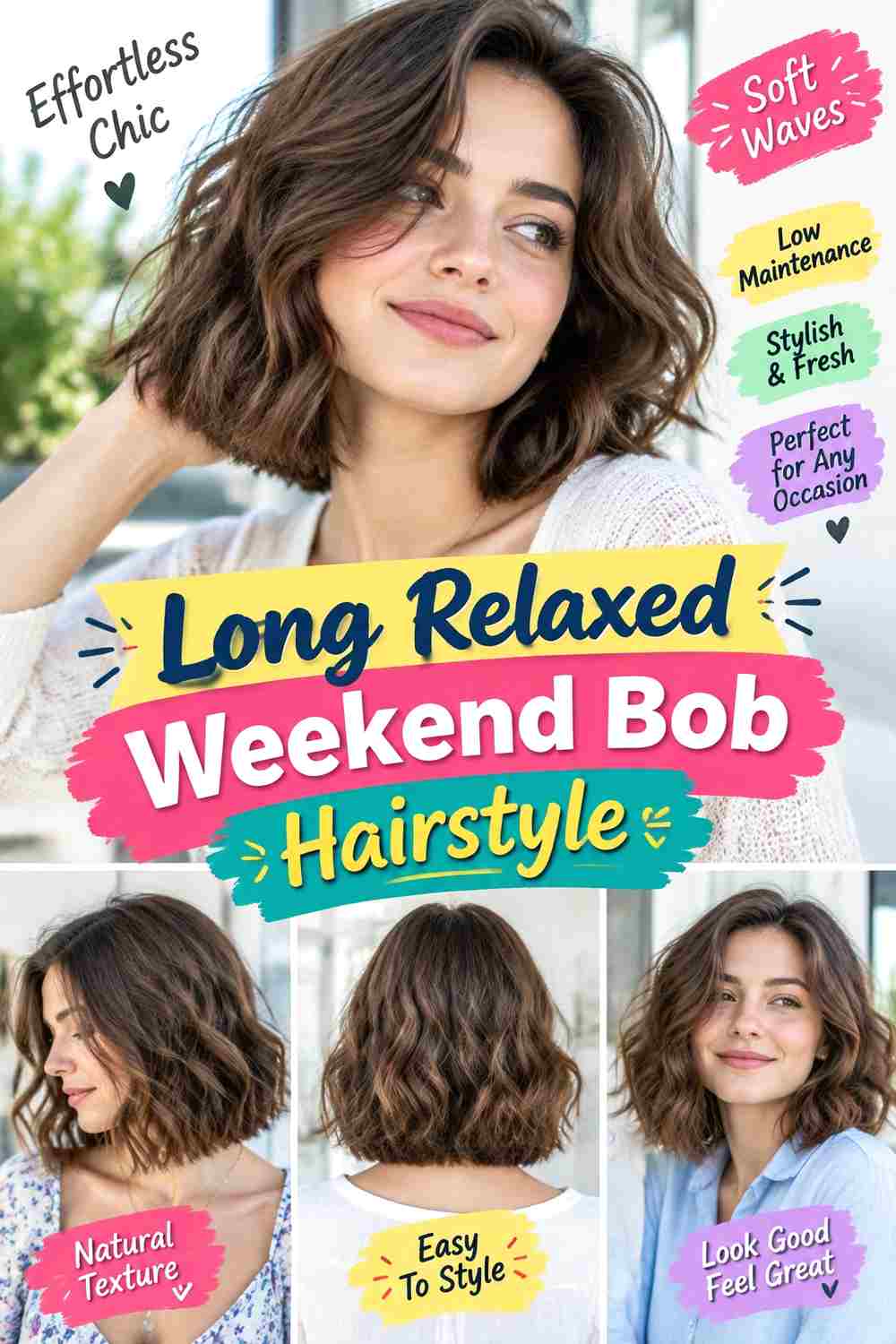 Long Relaxed Weekend Bob Hairstyle