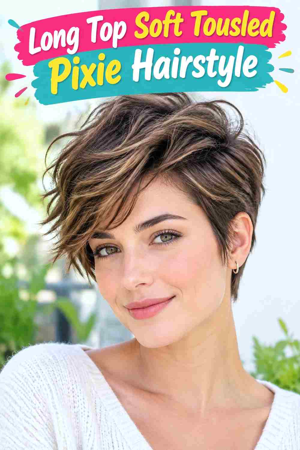 Long Top Soft Tousled Pixie Hairstyle
