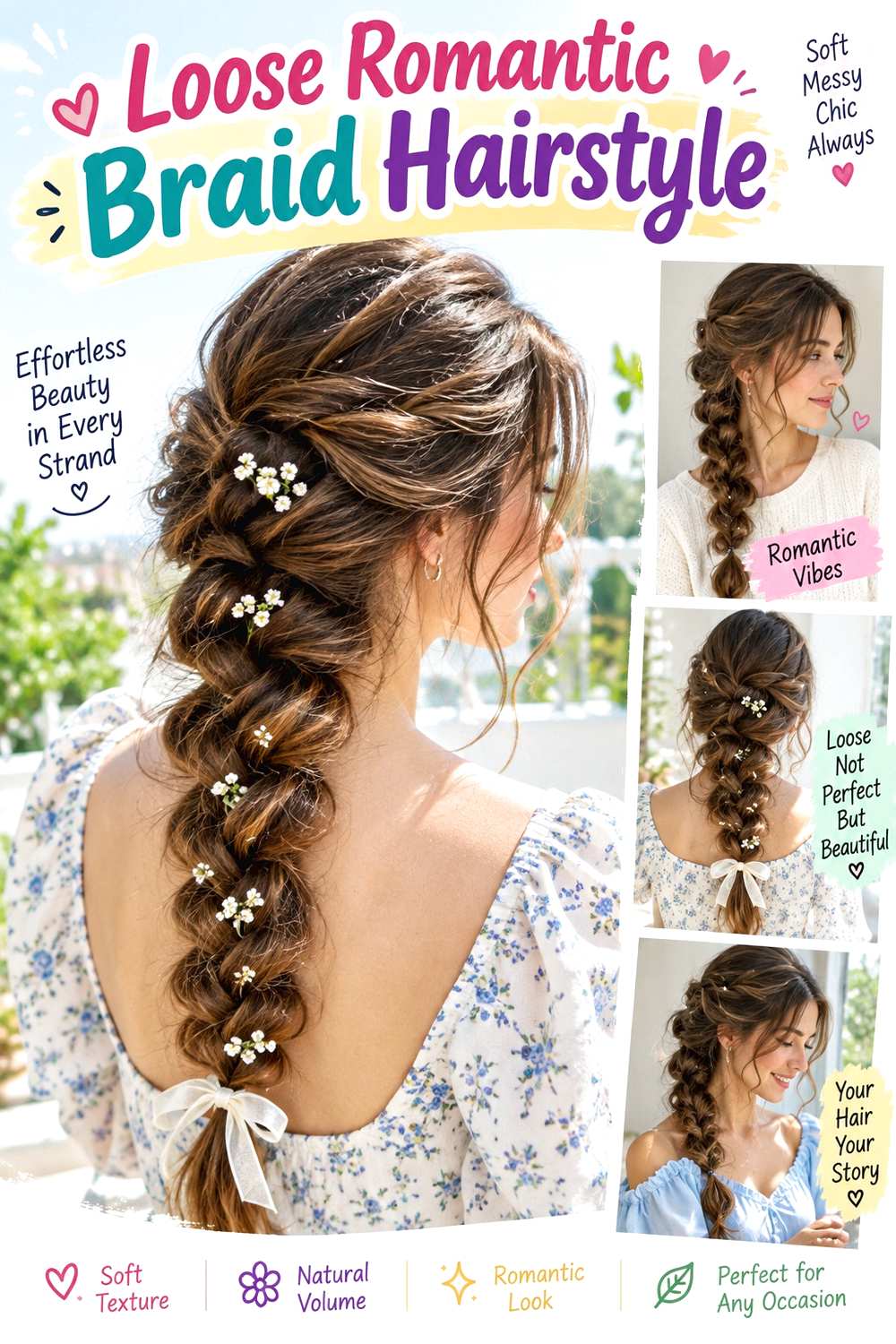 Loose Romantic Braid Hairstyle