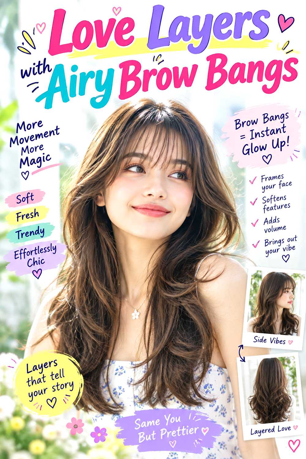Love Layers with Airy Brow Bangs