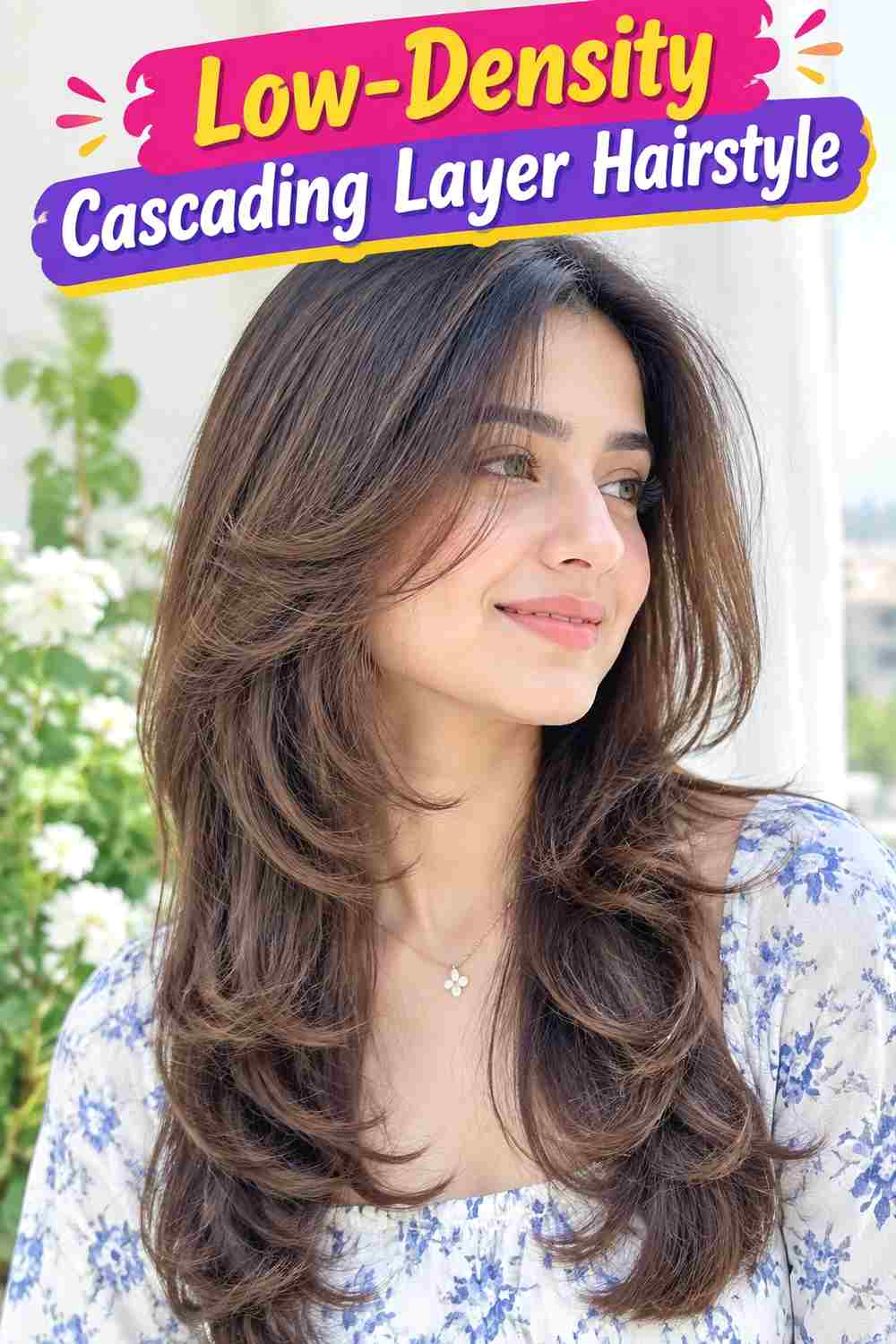 Low-Density Cascading Layer Hairstyle