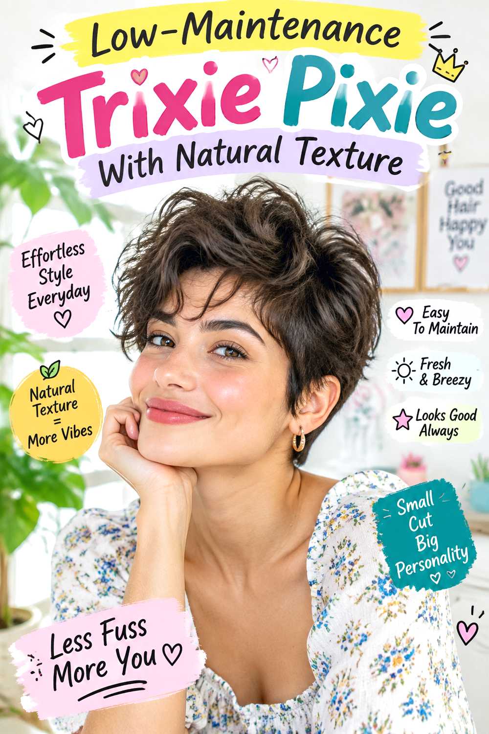 Low-Maintenance Trixie Pixie With Natural Texture