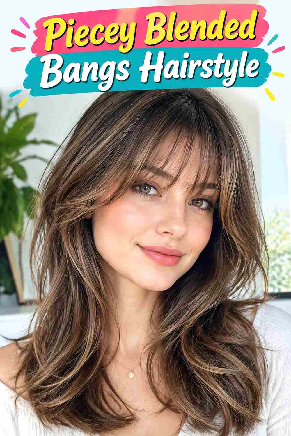 Piecey Blended Bangs Hairstyle