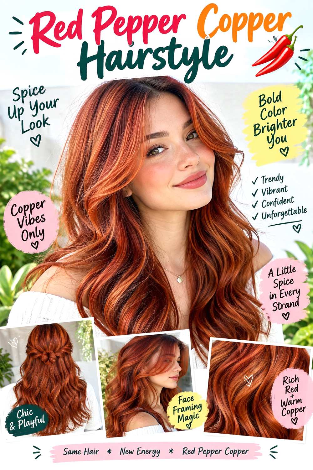 Red Pepper Copper Hairstyle
