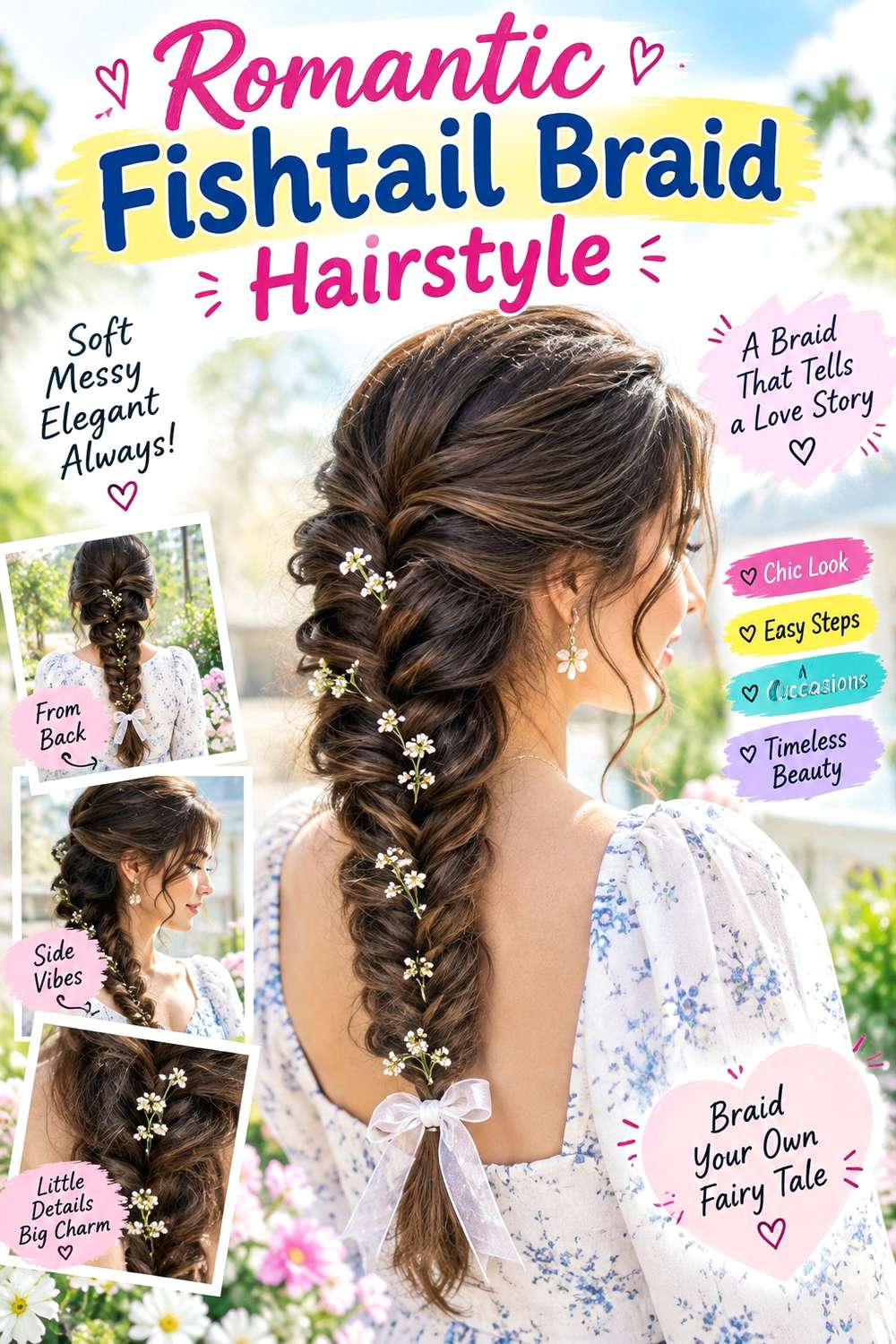 Romantic Fishtail Braid Hairstyle
