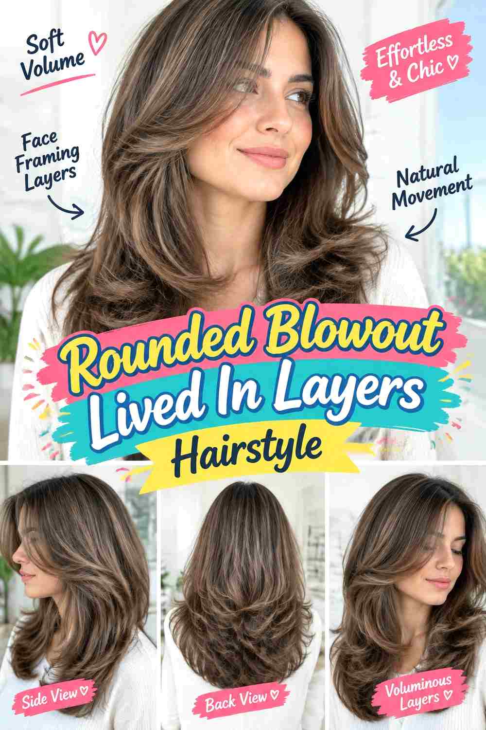 Rounded Blowout Lived In Layers Hairstyle