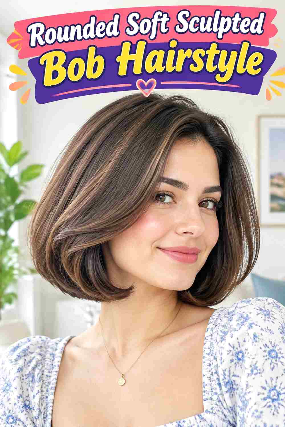 Rounded Soft Sculpted Bob Hairstyle