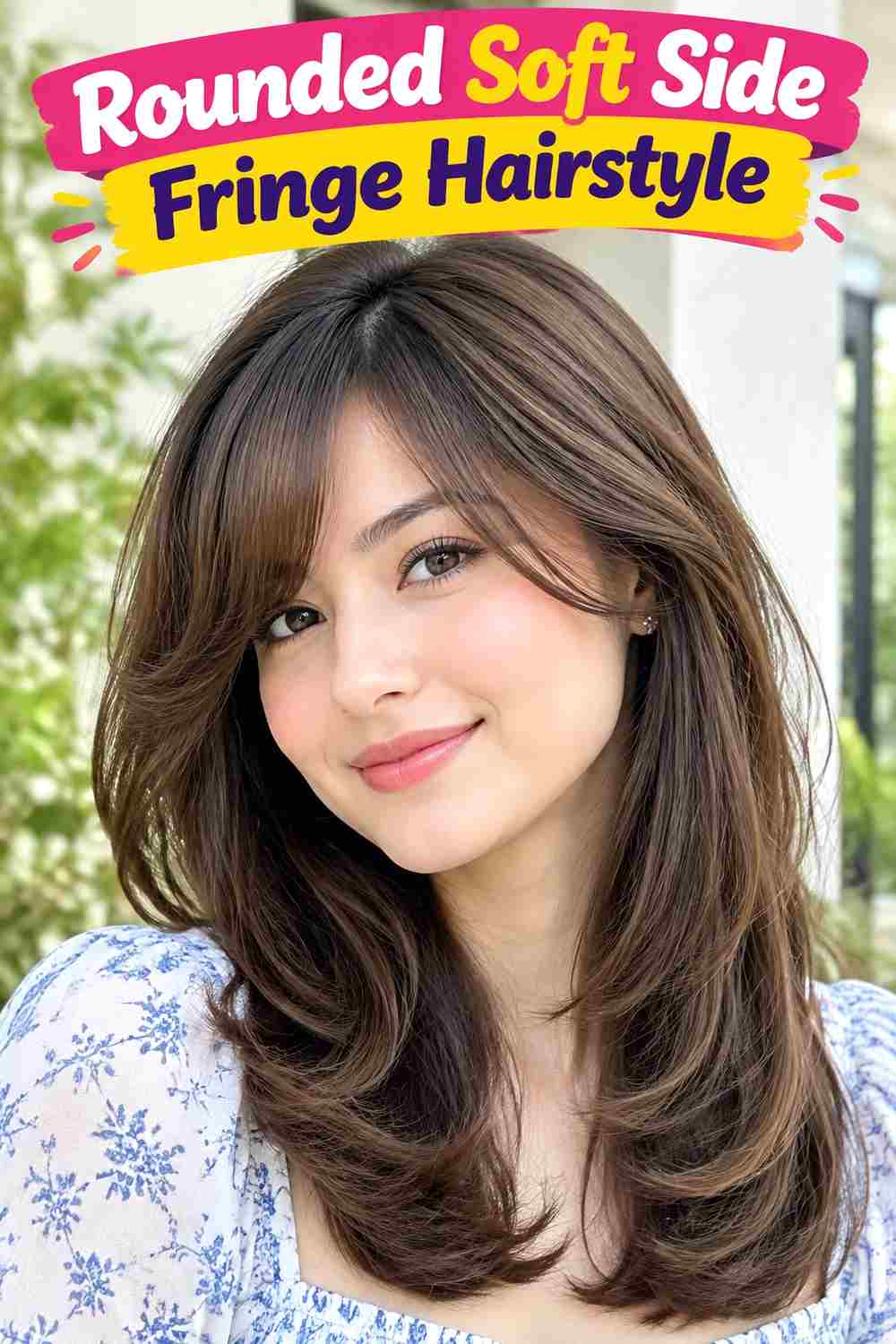 Rounded Soft Side Fringe Hairstyle