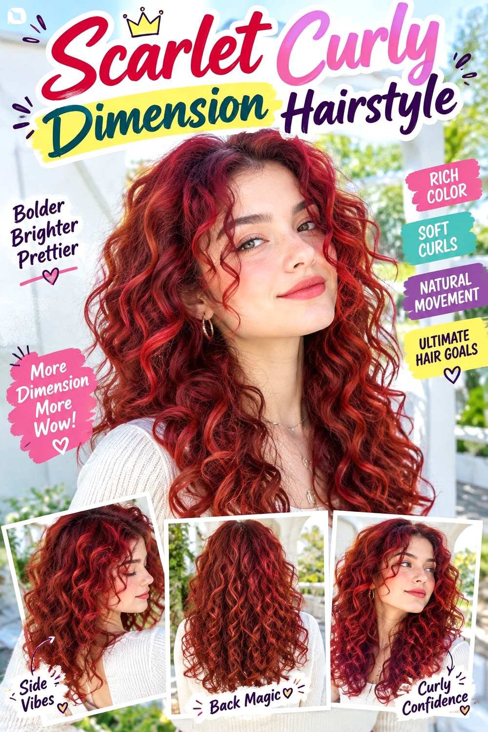 Scarlet Curly Dimension Hairstyle ()
