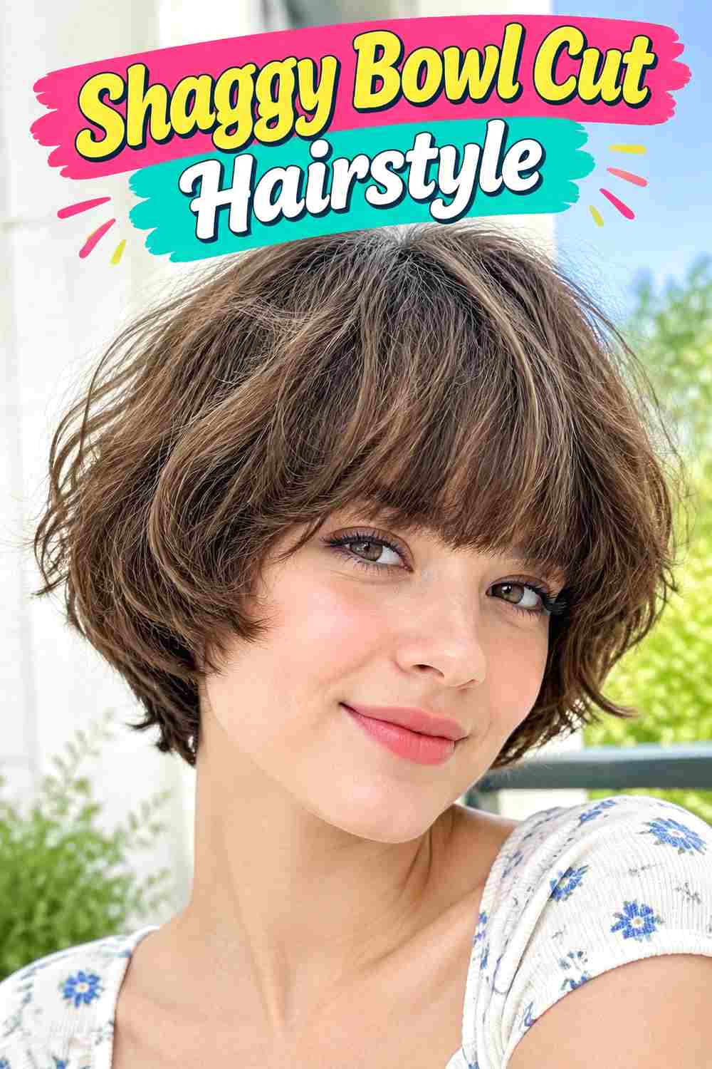 Shaggy Bowl Cut Hairstyle