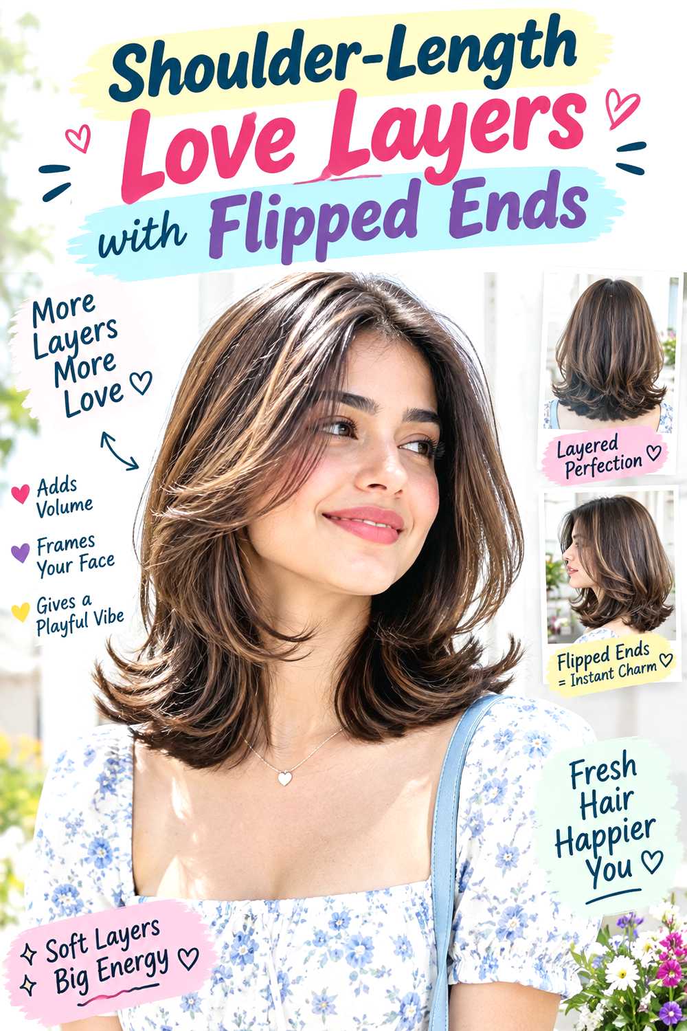 Shoulder-Length Love Layers with Flipped Ends