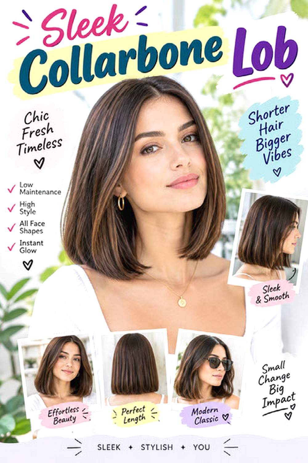 Sleek Collarbone Lob