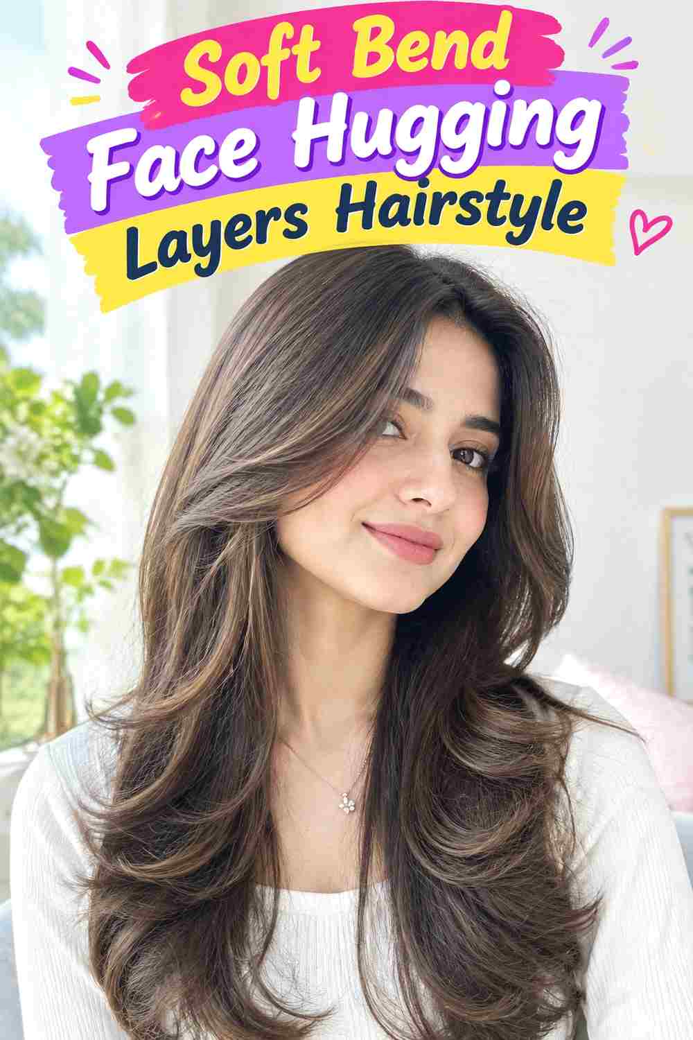 Soft Bend Face Hugging Layers Hairstyle