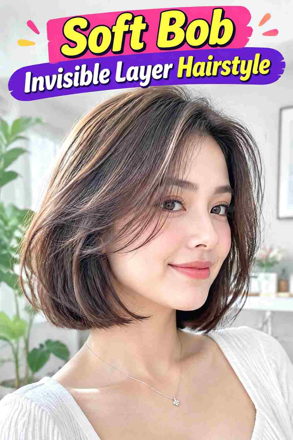 Soft Bob Invisible Layer Hairstyle
