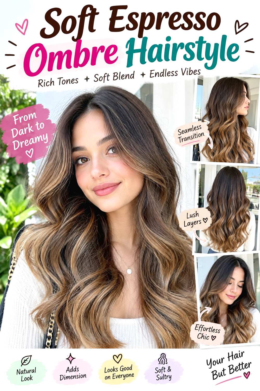 Soft Espresso Ombre Hairstyle