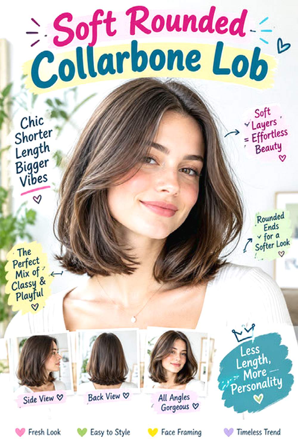 Soft Rounded Collarbone Lob